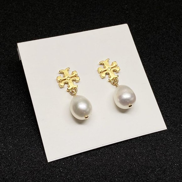 Tory Burch Pearl Earrings - Picture 1 of 3